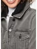 MADELEINE Jeansjacke mit Teddykragen in grey
