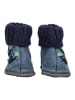 HAFLINGER Hausschuhe HÜTTENSCHUH BLAUBEERE Schwarz/Blau