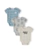 Minoti 3-er Pack Bodys 28BABYRIB26 in rauchblau