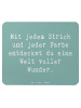 Mr. & Mrs. Panda Mauspad Spruch Die Freude an der Kreativität en... in Meeresbrise