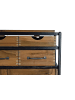 Giner y Colomer Sideboard aus Teak- und Mangoholz und Metall in Brown