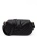 Versace Schwarz Leder gesteppt Schulter Riemen Tasche