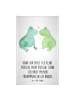 Mr. & Mrs. Panda Baumwollhandtuch Frosch Liebe mit Spruch in Weiß