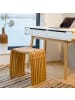 relaxdays 2 x Garderoben Hocker in natur