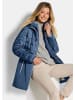 GOLDNER Wintermantel mit Softshell-Einsatz in rauchblau