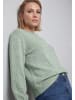 Olsen Strickpullover in Moss Green Melange