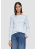 s.Oliver T-Shirt langarm in Blau-weiß