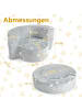 COSTWAY 2 in 1 Kindersofa rund in Grau