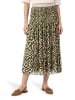 CARTOON Plisseerock mit Plissee in Khaki/Cream
