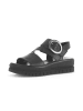 Gabor Plateau Sandalen in schwarz