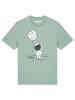 wat? Apparel T-Shirt Kleiner Astronaut mit Luftballon in Aloe