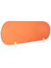 Beliani Schreibtischtrennwand SPARKY in Orange - (W) 160 x (H) 40 x (L) 1 cm
