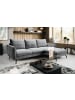Inn.Furn Sofa grau Webstoff 259 x 167 cm, Ecksofa 5-Sitzer, L-Sofa Ottomane rechts