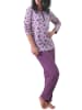 NORMANN Frottee Pyjama Schlafanzug Sterne - 48789 in beere