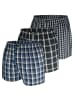 green panther Webboxershorts 3er Pack in Schwarz / Blau