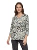 Betty Barclay Blusenshirt mit Print in Beige/Petrol