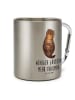 Mr. & Mrs. Panda Kaffeetasse Otter Muschel mit Spruch in Silber