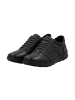 rieker Leder-Low-Top-Sneaker aus Frankreich Schwarz