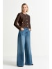 Rich & Royal Strickjacke in schoko - 0001
