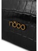 Nobo Bags Schultertasche Croco in schwarz