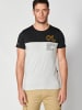 KOROSHI Kurzarm T-Shirt in grau