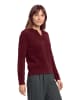 BETTY & CO Strickpullover mit Kragen in Fall Burgundy