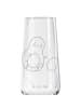 Mr. & Mrs. Panda Champagnerglas Avocado Kern rollt ohne Spruch in Transparent