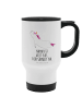 Mr. & Mrs. Panda Kaffeetasse To Go Einhorn Yoga mit Spruch in Weiß