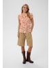 SAINT TROPEZ Langarm - Hemd LiljaSZ Gerade Passform in Seedpearl Valiant Daisy