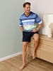 hajo Shorty in marine-pistazie-geringelt