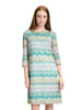 Betty Barclay Etuikleid mit 3/4 Arm in Khaki/Blau