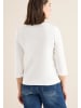 Cecil Langarmshirt in vanilla white