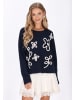 IZIA Women Sweater in navy