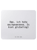 Mr. & Mrs. Panda Mousepad Oma, ich habe nachgemessen.... mit Spruch in Aquarellblau