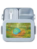 Mr. & Mrs. Panda Lunch Box Schnecke Sir Design ohne Spruch in Blau Pastell