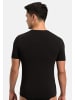 Hanro Unterhemd / Shirt Kurzarm Natural Function in Schwarz