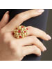 Luxenter Ring Xiglor mit 18 Karat Gelbgold-Xiglor red