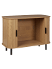 Beliani Sideboard BRADLEY in Braun/Schwarz - (W) 80 x (H) 60 x (L) 40 cm