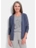 GOLDNER Feinstrickjacke mit Schurwolle in rauchblau