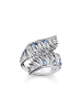 Thomas Sabo Ring Phönix-Flügel Mit Blauen Steinen in silber, blau, weiß
