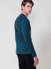 KOROSHI Langarm-t-shirt in petrol