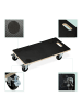 relaxdays 10x Transportroller in Schwarz - (B)58 x (H)11,5 x (T)30 cm