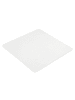 relaxdays Bodenschutzmattein Transparent - (B)90 x (T)90 cm