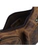 Greenburry Vintage Umhängetasche Leder 43 cm in brown