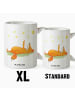 Mr. & Mrs. Panda Kaffeetasse Fuchs Sterne ohne Spruch in Weiß