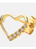 Diamant L'éternel Ohrringe aus 375 Gelbgold mit Diamant Herz-Design