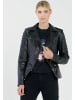 CBL Damen Lederjacke in Schwarz