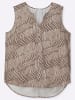sheego Blusentop in dunkeltaupe-beige-bedruckt