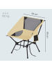 SONGMICS 2er-Set: Campingstuhl Sandy in Braun - (B)56 x (H)69 x (T)48 cm