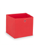 relaxdays 4 x Aufbewahrungsbox in Rot - (B)30 x (H)30 x (T)30 cm